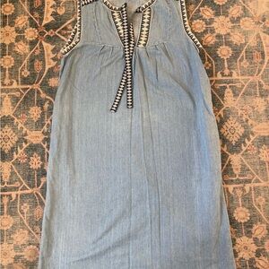 J. Crew Blue women  Dress with Navy Trim